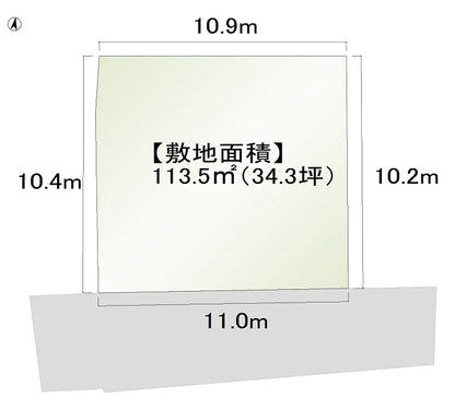 【せやまどりNo.119】「無駄を省いて『究極の住みやすさ』を実現したストレスフリーの家」の間取り図 土地情報
